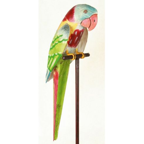 Kovový papoušek, červený