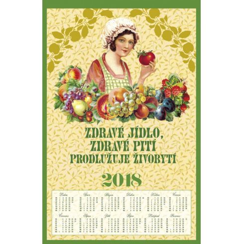 Textilní kalendář 2018 - Zdravé jídlo, zdravé pití - AKCE!