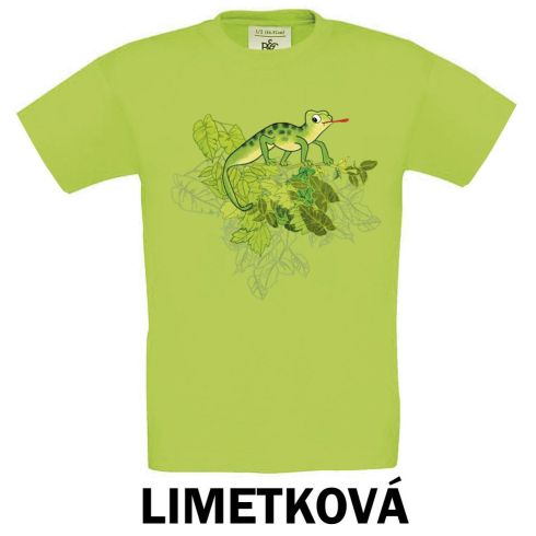 tričko chameleon zelený uni