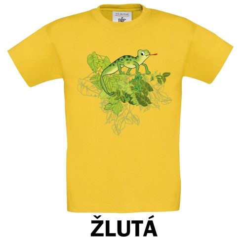 tričko chameleon zelený uni