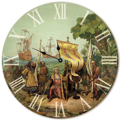 Dřevěné hodiny, Kryštof Kolumbus