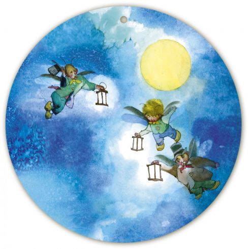 Broučci letí, Měsíc svítí, Jiří Trnka, dřevěný obrázek