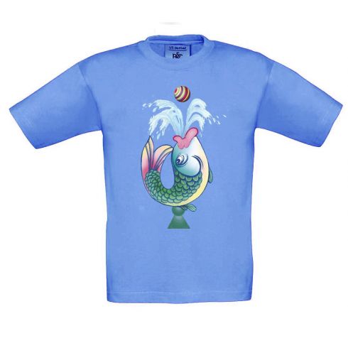 Tričko Ryba - azurově modré