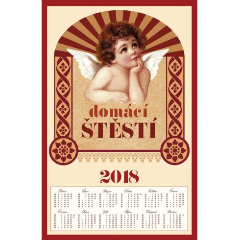 Textilní kalendář 2018 - Domácí štěstí - AKCE!