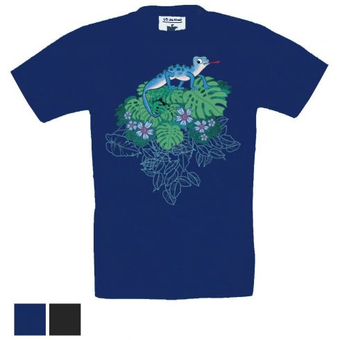 Tričko dětské KR Chameleon modrý