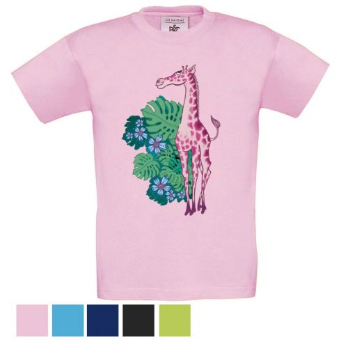 Tričko dětské KR Žirafa růžová