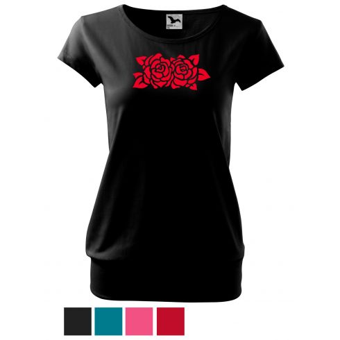 Dámské tričko volný střih Krajkové růže