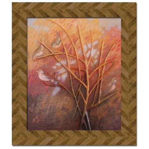 Ptačí strom - Klára Trnková, zarámovaný obraz