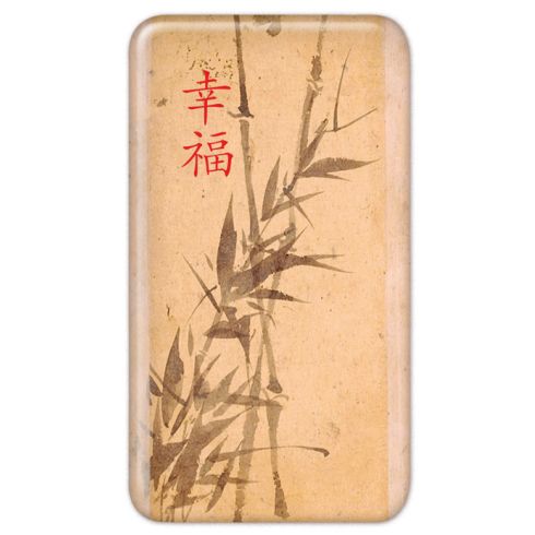 Zrcátko Šťastný bambus, červený 50 x 90 mm/KT