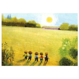 Přání - Zahrada, pět kluků
