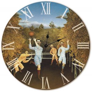 Dřevěné hodiny, Henri Rousseau, Fotbalisté