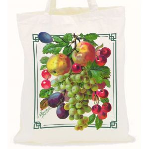 Nákupní plátěná taška, ovoce
