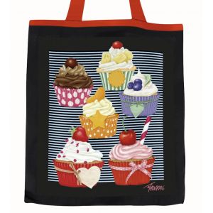 Plátěná nákupní taška, Veselé muffiny v tmavém