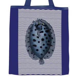 Plátěná taška barevná - džínovina, jako ryba ve vodě