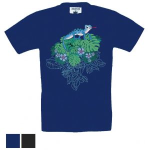 Tričko UNI Chameleon modrý