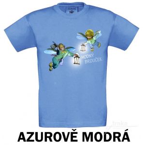 Dětské tričko azurové Hodný brouček - sleva 33 %