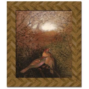 Dva ptáčci - Klára Trnková, zarámovaný obraz