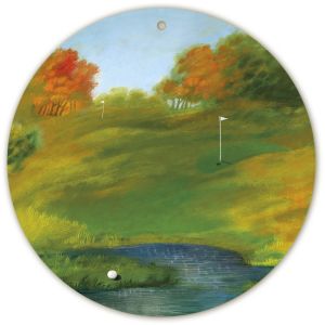 Podzimní golf, Klára Trnková, dřevěný obrázek